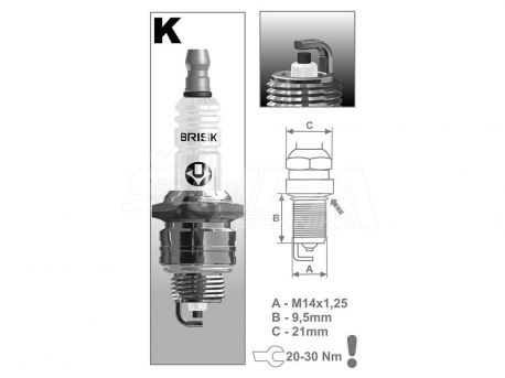 Sviečka Brisk K15YC