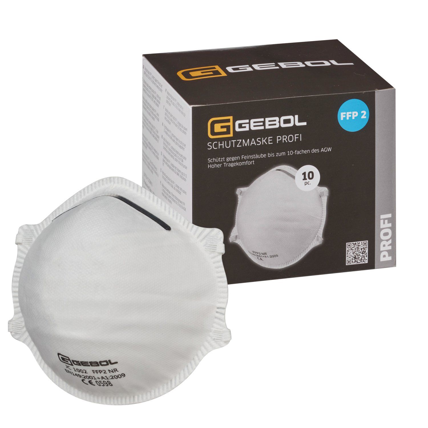RESPIRATOR GEBOL FFP2 PROFI MULTIPACK 10KS