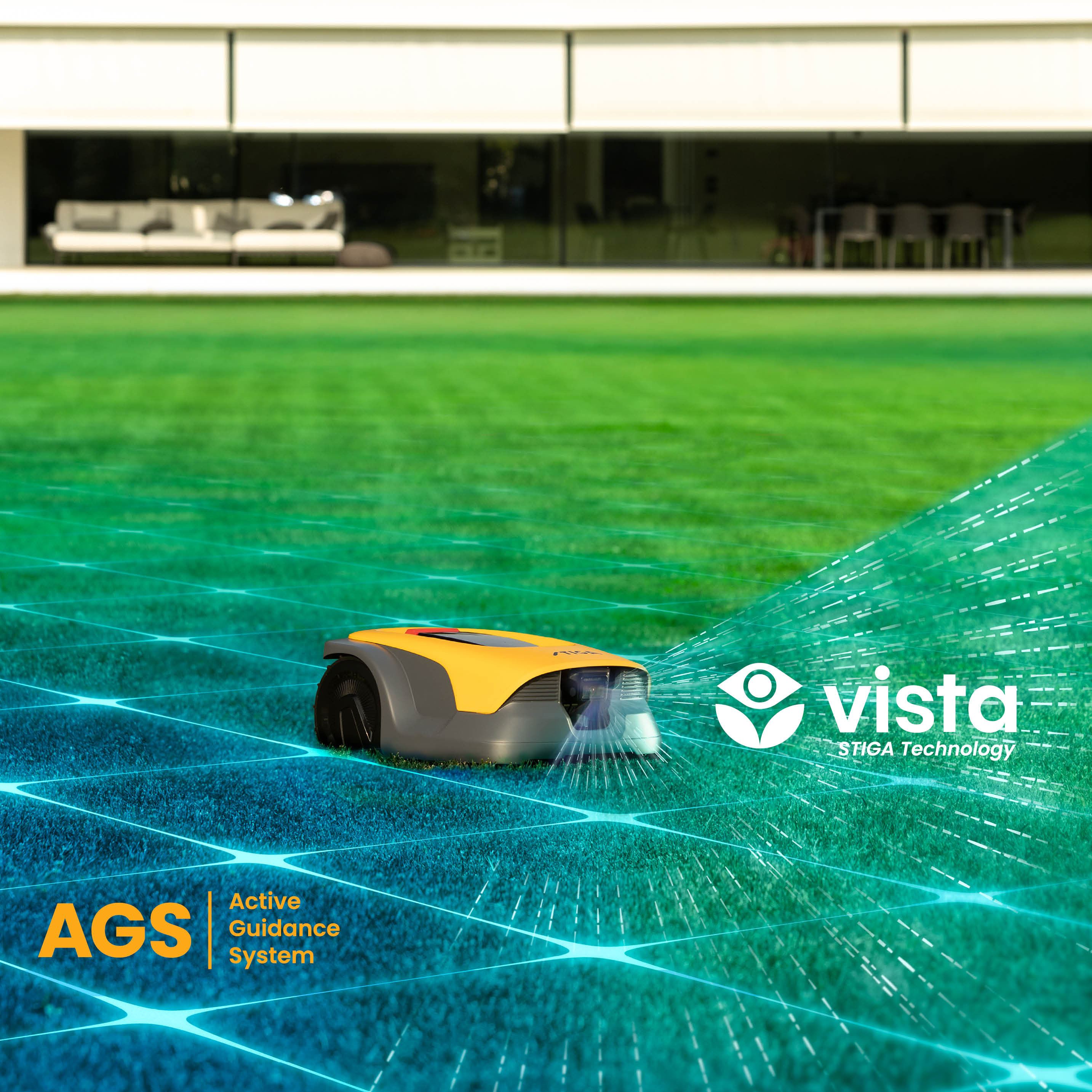 STIGA Vista A 25v – robotická kosačka bez kábla a antény