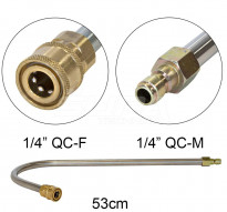 Odkvapový čistič 53cm QC 1/4“- M / QC 1/4″ – F